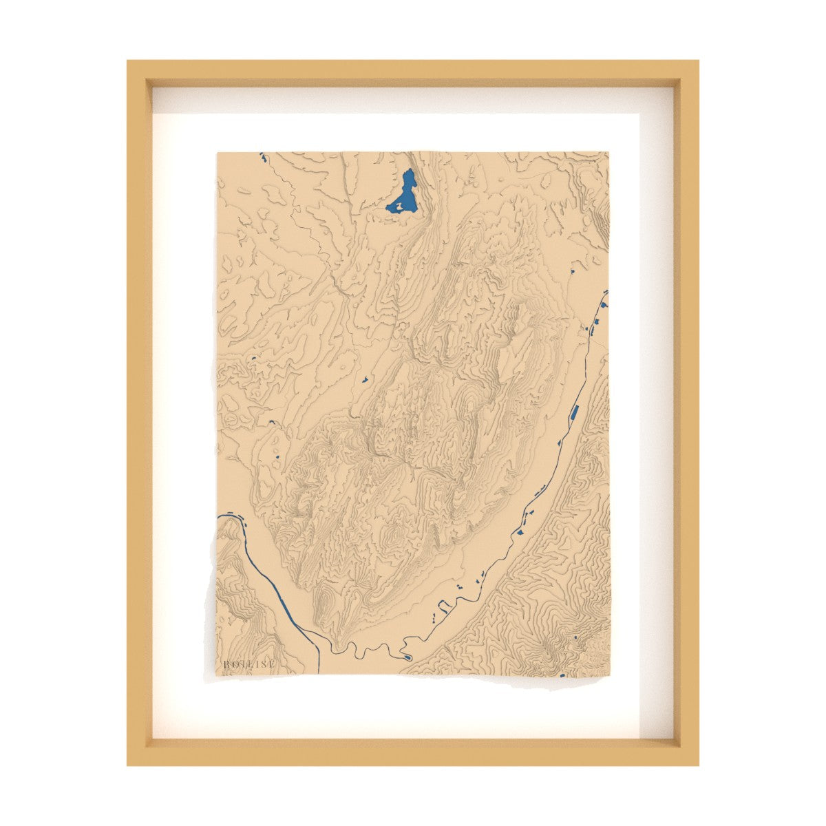 Illustration 3D de la carte du massif de la Chartreuse.