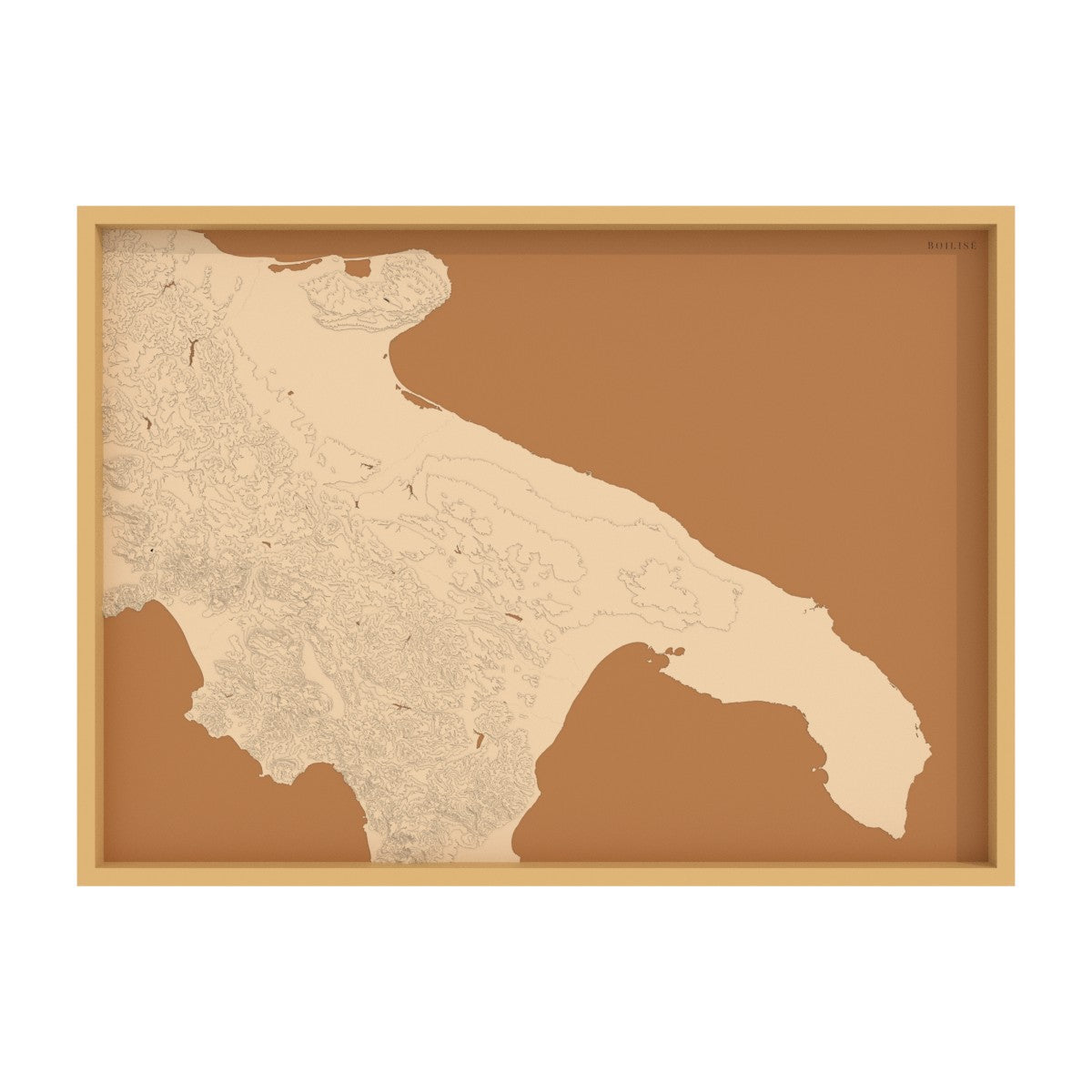 Carte des Pouilles (Italie)