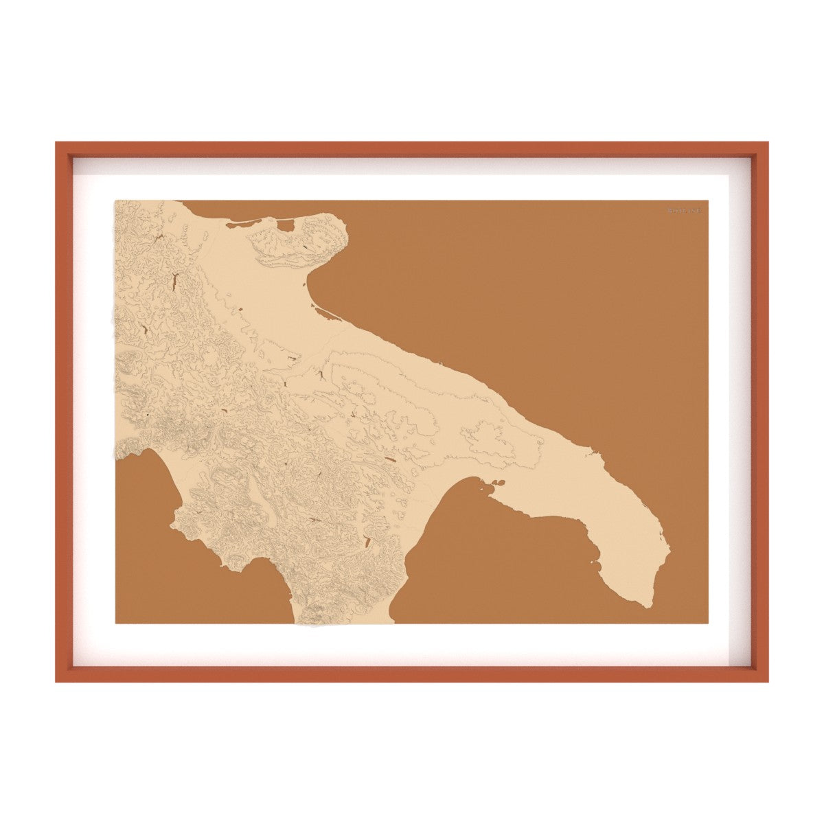 Carte des Pouilles (Italie)