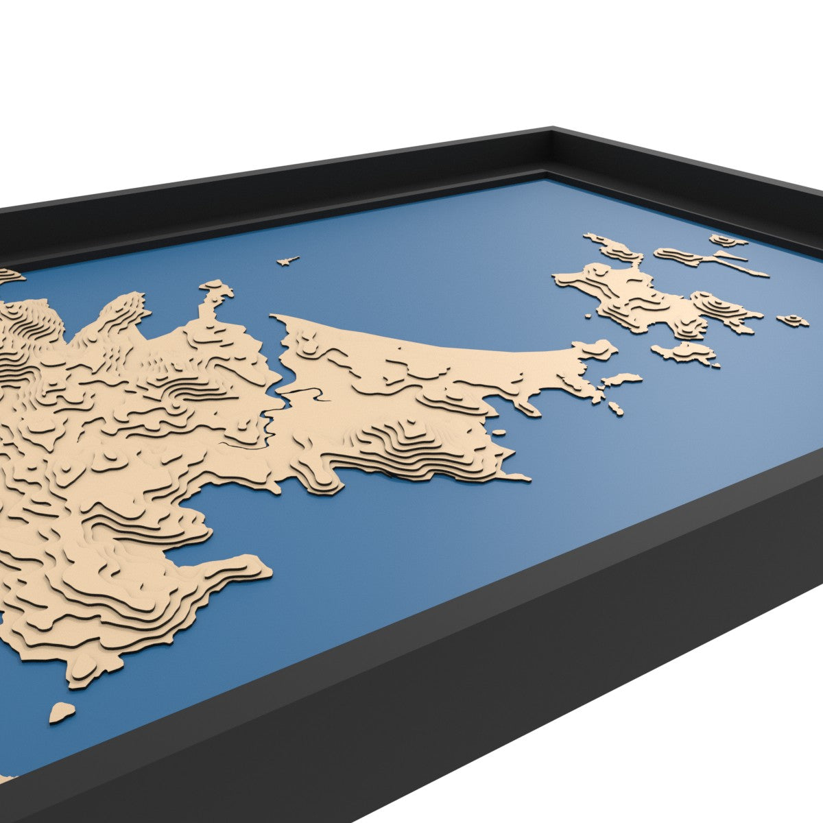 Map of Whitehaven beach (Australia)